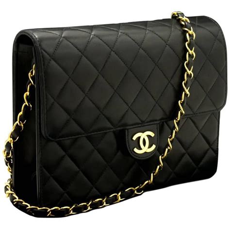 chanel black chain purse|Chanel clutch with chain black.